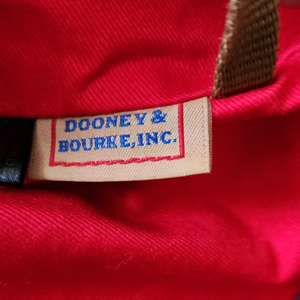 Large Dooney & Bourke Navy Blue Leather Shoulder Bag - Picture 8 of 16